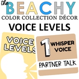 Beachy Voice Level Signs | Beachy Classroom Decor Theme