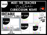 **EDITABLE** | 5th Grade Meet the Teacher / Curriculum Night | Google Slides