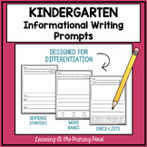 Kindergarten Informational Writing Prompts For Differentiation