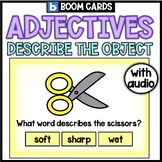 Boom Cards Adjectives Activity, 1st Grade Digital Grammar Describing Words Game