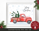 Christmas Handprint Art - Holiday Handprint Craft - Christmas Tree Craft