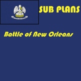 History Emergency Sub Plans or worksheets Â¨C Battle of New Orleans word search