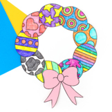 Paper Easter Egg Wreath