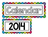 Rainbow Calendar Set