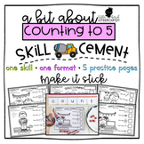 Counting Quantities to 5: Skill Cement