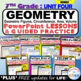 GEOMETRY: 7th Grade PowerPoint Lessons DIGITAL BUNDLE