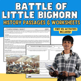 Battle of Little Bighorn  Middle School History Nonfiction Passages & Worksheets