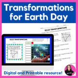 Transformations Earth Day Activity on Translations Reflections and Rotations 
