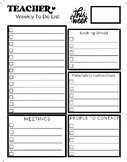 Teacher To Do List