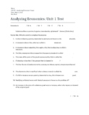 CIA4U Unit Test 1