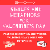 Simile and Metaphor Practice - ValentineÂ¡Â¯s Day Identifying and Writing Activity