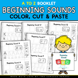 Beginning Sounds A to Z (Color, Cut & Paste) 