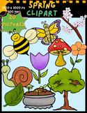 Spring Clipart color images, black and white images