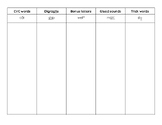 Unit 5 word sort