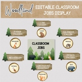 WOODLAND THEME CLASSROOM JOBS DISPLAY / PRINTABLE FOREST CLASSROOM JOBS CHART