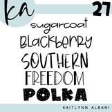 KA Fonts - Set 27