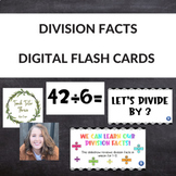 Division Facts - DIGITAL Flash Cards
