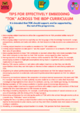 "TOK ACROSS THE IBDP CURRICULUM" POSTER!