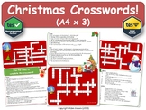 Christmas Crossword Puzzles (x3) [Christmas, Xmas, Crossword, A4]