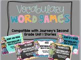 Vocabulary Word Games {Journey's Second Grade Unit 1}