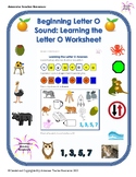 Beginning O Sound: Learning the Letter O Worksheet