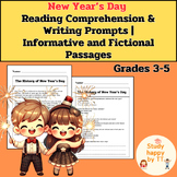 New YearÂ¡Â¯s Day Reading Comprehension & Writing Prompts Grades 3-5
