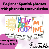 Beginner Spanish Phrases for Kids with Phonetic Pronunciation