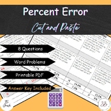 Percent Error Cut and Paste - Print Resource