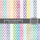 Vintage Chevron Paper Pack