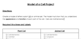 Model of a Cell [BUNDLE]