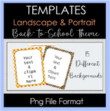15 Back-to-School Themed Templates (Letter Size)