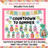 Sweet Summer Countdown Bulletin Board Kit, End of Year Pineapple Bulletin Class