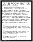 STUDENT TEACHER NOTICE FORM
