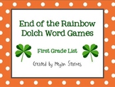 St. Patrick's Day End of the Rainbow Dolch Word Games