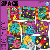 Space Color by Code Clipart