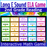 2nd Grade Jeopardy Long E Vowel Teams Phonics Game - ELA Digital Game 