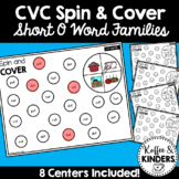 CVC Words Spin and Cover Centers - Short O Word Families