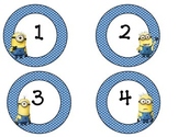 Minion Number Labels