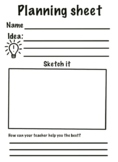 Art Planning Worksheet - TPT