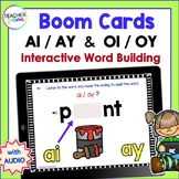 AI /AY & OI/OY Vowel Teams and Diphthongs: Missing Letters Phonics Boom Cards