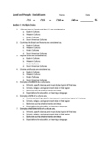 Cultural Diversity - Land and People:  Unit Exam