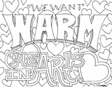 Warm Hearts Coloring Page