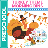 Turkey Theme Activities for Preschool | Thanksgiving Turkey Activities Bundle