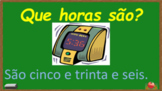 Horas (Time in Portuguese) Google Slides