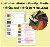 Family Studies - HNC3C/HNB4M - Types of Fabrics Handout