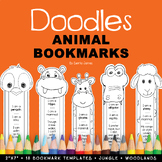 Animal Bookmark Templates | Creative Printable Bookmarks to Color Art Activity