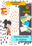 Spanish directions, direcciones booklet for beginners