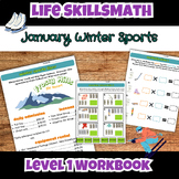 Winter Sports Workbook Level 1 Life Skills Functional Money Math Special Ed
