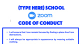 Zoom - Online Remote Learning Code of Conduct