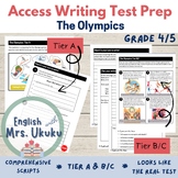 WIDA Access Writing Prep Grade 4/5 (Tier A & B/C) - The Olympics